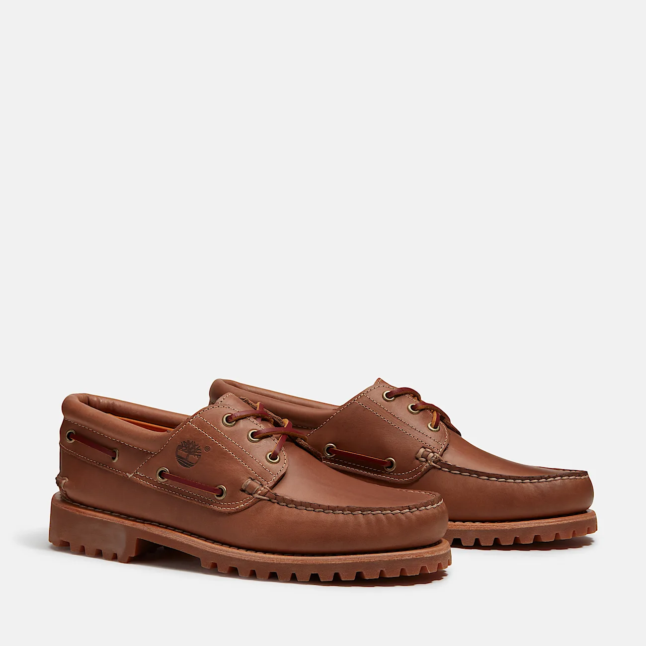 Mens Brooks & Co Authentic 3Eye Lug Handsewn Boat Shoe TBL Medium Brown FullGrainMedium Brown ALT4