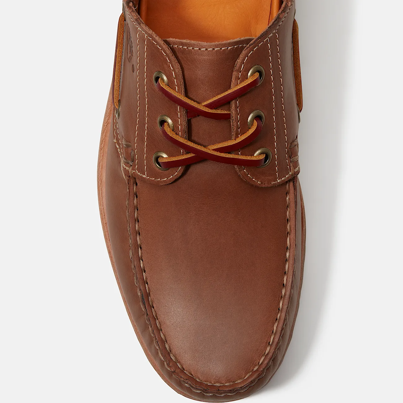 Mens Brooks & Co Authentic 3Eye Lug Handsewn Boat Shoe TBL Medium Brown FullGrainMedium Brown ALT7