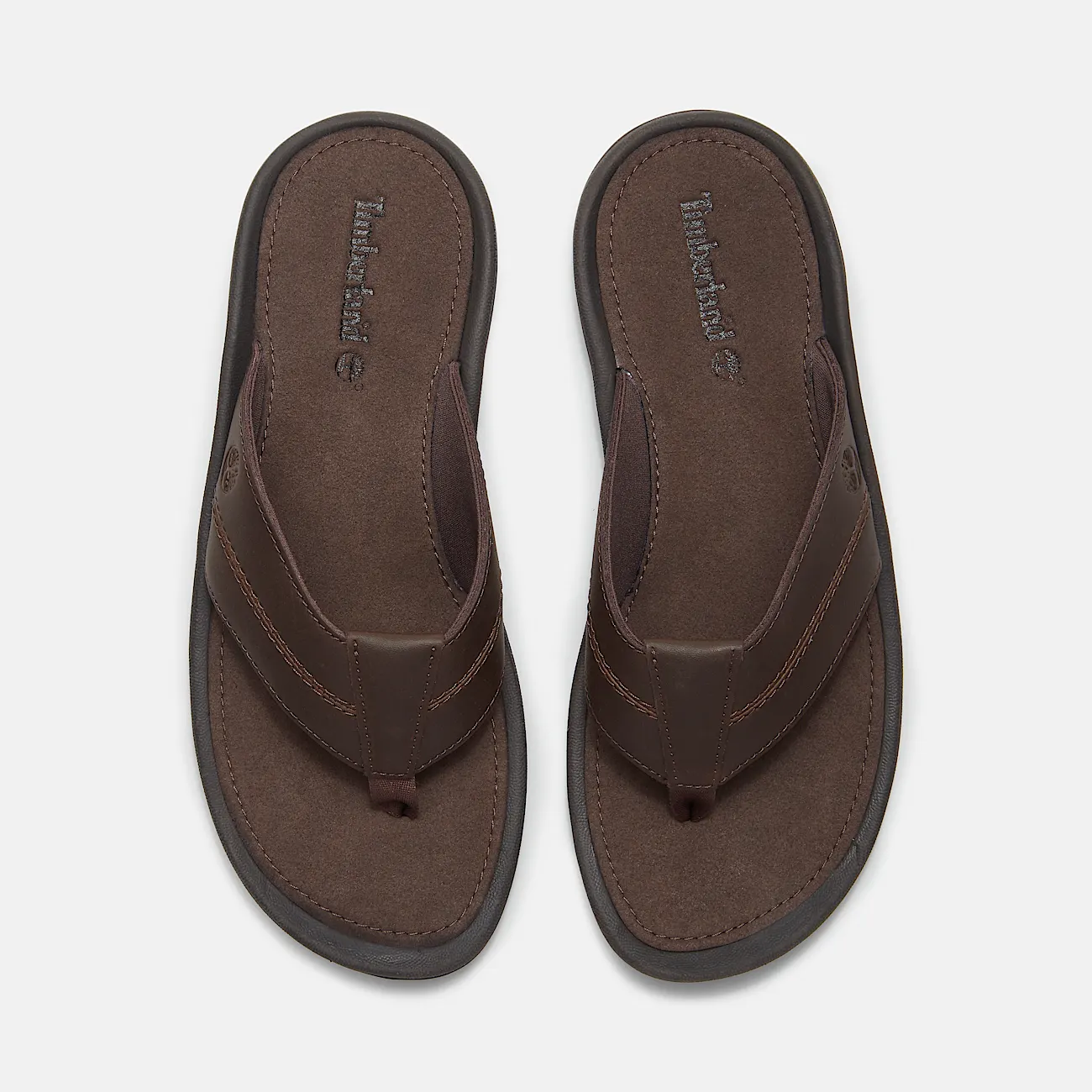 Mens Brooks & Co Originals Slide Sandal TBL Dark Brown Leather ALT2