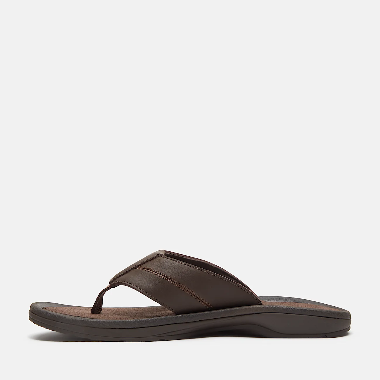 Mens Brooks & Co Originals Slide Sandal TBL Dark Brown Leather ALT6