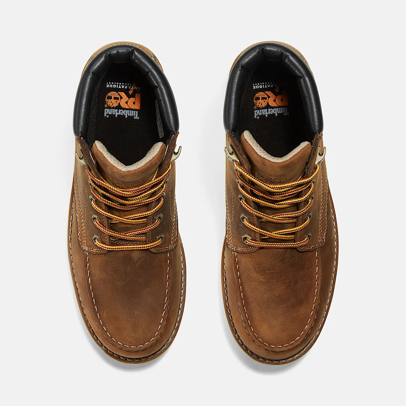 Mens Brooks & Co PRO Gridworks 6 Waterproof MocToe Work Boot TBL Brown FullGrain ALT2