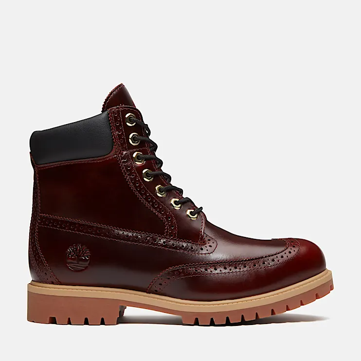 Mens Brooks & Co Premium 6Inch Waterproof Boot TBL Burgundy FullGrain HERO