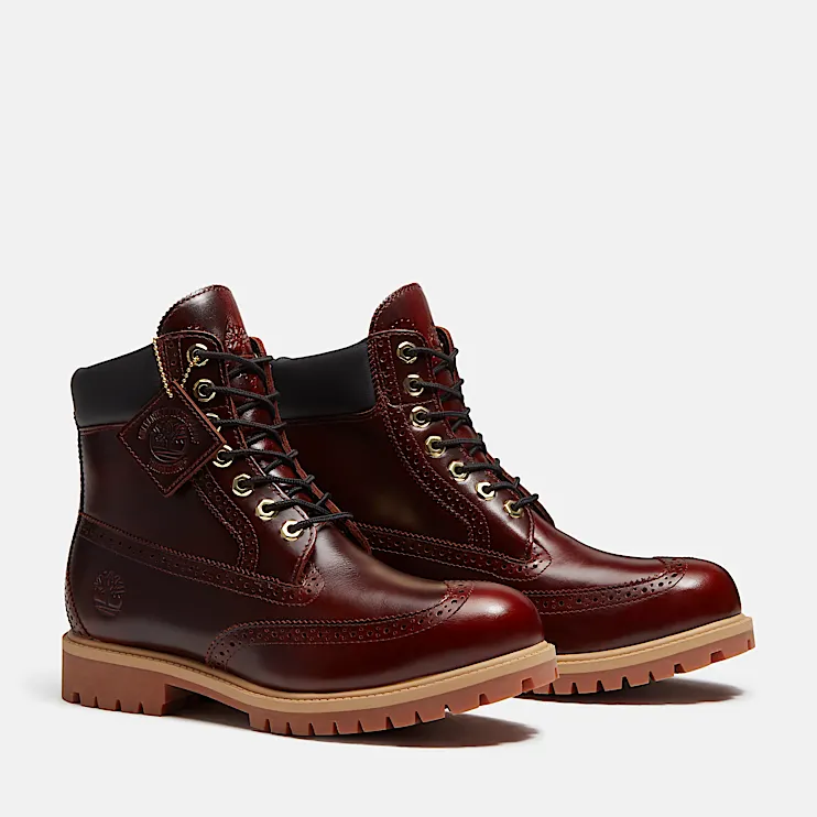 Mens Brooks & Co Premium 6Inch Waterproof Boot TBL Burgundy FullGrain ALT4