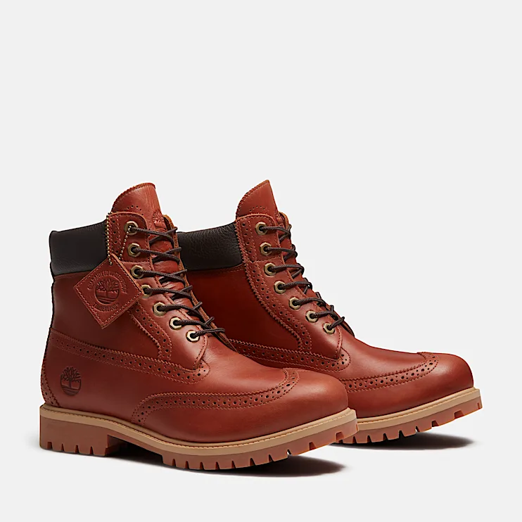 Mens Brooks & Co Premium 6Inch Waterproof Boot TBL Rust FullGrain ALT4
