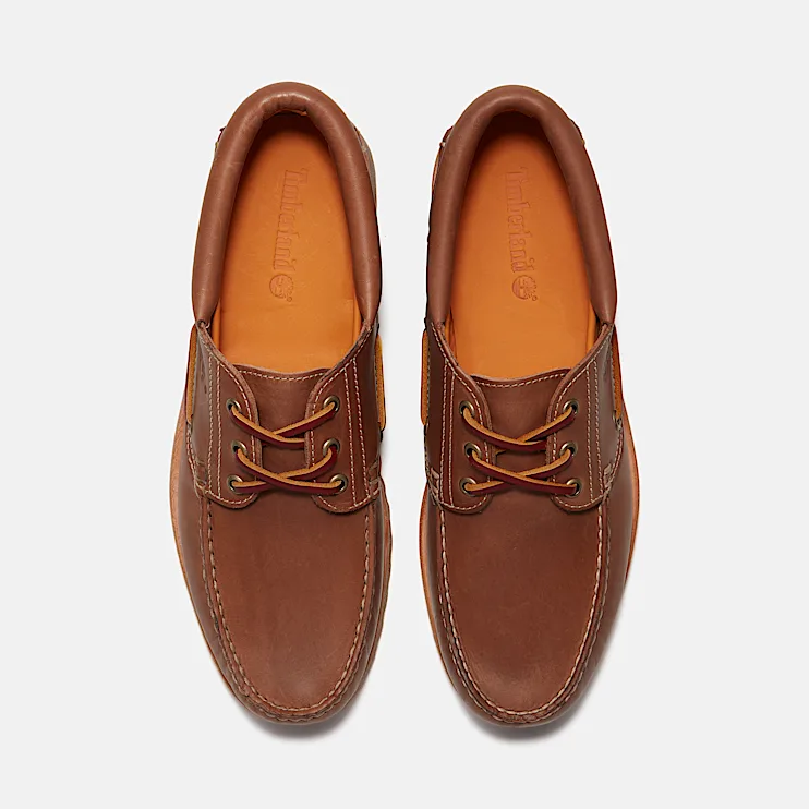 Mens Brooks & Co Authentic 3Eye Lug Handsewn Boat Shoe TBL Medium Brown FullGrainMedium Brown ALT2