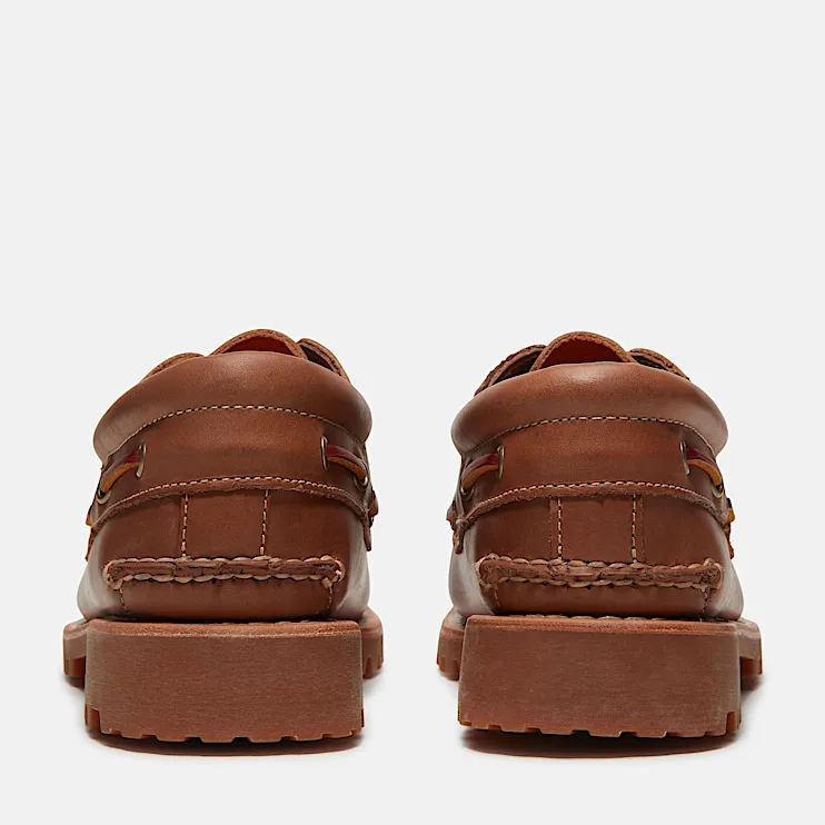 Mens Brooks & Co Authentic 3Eye Lug Handsewn Boat Shoe TBL Medium Brown FullGrainMedium Brown ALT5