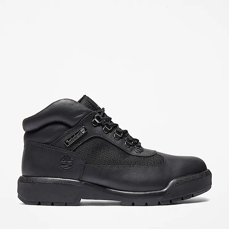 Mens Waterproof Field Boot TBL Black FullGrain HERO