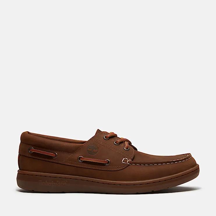 Mens Brooks & Co Portofino Pier Boat Shoe TBL Taupe FullGrain HERO