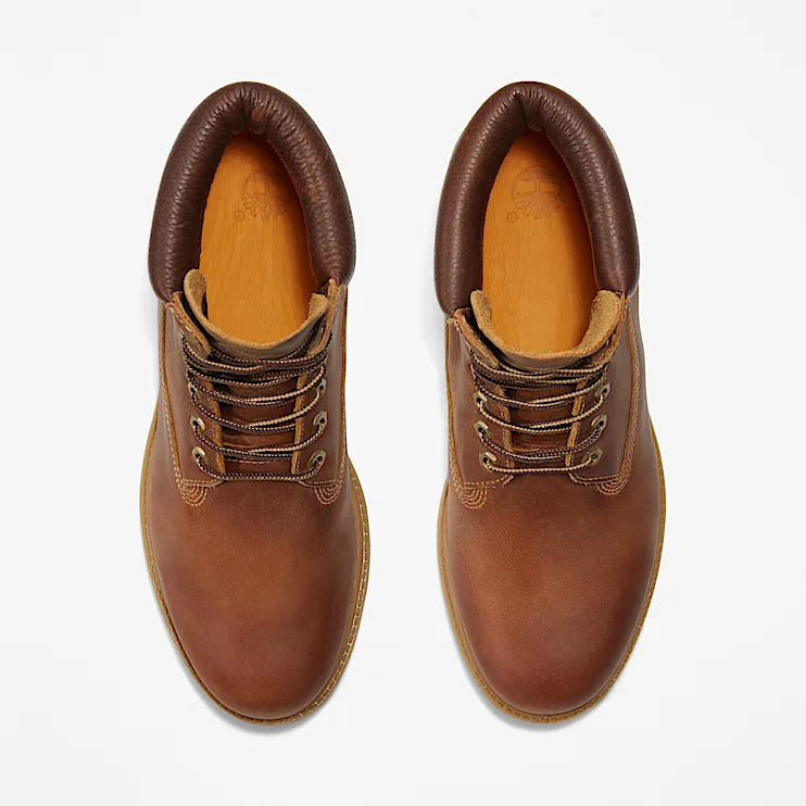Mens Brooks & Co Premium 6Inch Waterproof Heritage  Boots TBL Medium Brown Nubuck ALT2