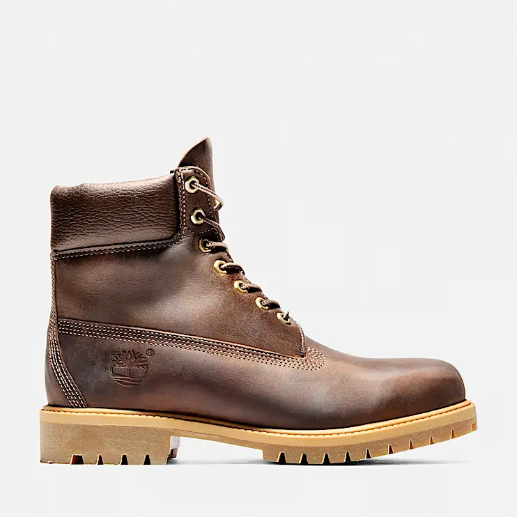 Mens Brooks & Co Premium 6Inch Waterproof Heritage Boot TBL Medium Brown FullGrain HERO