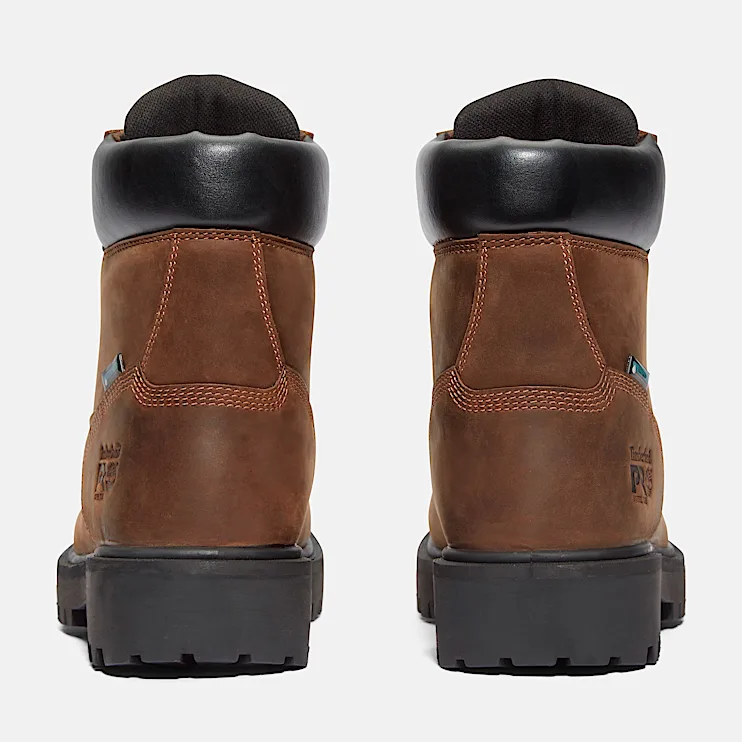 Mens Direct Attach 6 Soft Toe Waterproof Work Boot TBL Brown ALT5